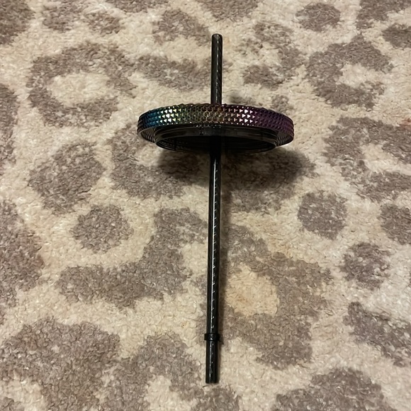 Starbucks Halloween FALL 2023 Black Bling Oil Slick Rainbow Studded Cup 16 oz - Picture 5 of 5